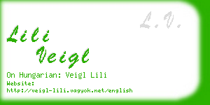 lili veigl business card